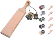 Premium Leather Strop for Knife Sharpening with Polishing Compound - Double S...