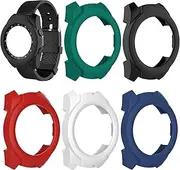 Turnwin intended for Ticwatch Pro 2020 Case, TPU Soft Flexible Silicone Shock-Proof and Scratch-Resistant Protector Cover Case intended for Ticwatch Pro 2020 Bands Smartwatch (Black,White,Red,Dark Blue,Teal)