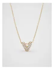 [Seed Heritage] Initial Jewel Bubble Necklace - V