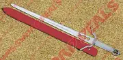 1095 Steel One Handed Zireael Sword of Ciri with Sheath Witcher Sword-White