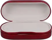 [PACKOVE] Double Glasses Case With Pu Exterior Dual Use Eyeglass Holder Portable Travel Glasses Organizer Hard Shell Sunglasses Storage Box