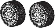 Assembled Wheel Set Spare Part for 1:14 RC Car (NO.X09-1034)