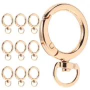10 Pcs Snap Buckle Swivel Clasp Hooks Key Ring Carabiner Clips for Keys