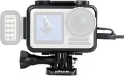 SOONSUN Frame Case and Screen Protector for DJI Osmo Action 1, Skeleton Protective Housing Frame Shell Cage Vlogging Photography for DJI Osmo Action