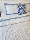 Hampton style (Kantha work) king-size comforter set with pillowcases