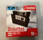 IMATION DISKETTES 2HD IBM 1.44 MB 10 PK NEW