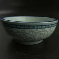 在飛比找蝦皮購物優惠-日本淺田窯青藍色藤蔓陶瓷碗