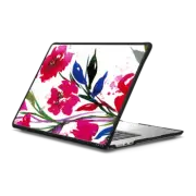MacBook Air 15-inch (M2 - M4) Impact Case POCKETFUL OF POSIES Pink Red Teal Green, Floral Watercolor Painting Flowers Colorful Art Girly Pretty Spring Summer Garden Whimsical Fuchsia Bold Feminine Chic Lovely Romantic Design