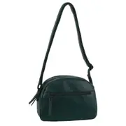 Milleni Women's Multi Zip Leather Shoulder Crossbody Bag 23x17cm Zirkon