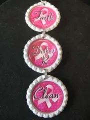 Breast Cancer Awareness "Faith" Dishwasher Clean/Dirty Ornament ~ **Gift Idea