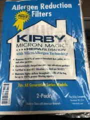Kirby Micron Magic Hepa Filter Micro Allergen Reduction 2 Pack Vacuum Bags