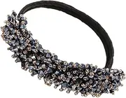 Luxury Crystal Hair Iron Hair Bun Maker Donut Bun Maker Curler Headdress Hair Decor for Special Occasions Parties Everyday