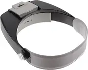 Yardenfun 1 Set LED Magnifier for Reading Black Head Mount Magnifying with Lens for Seniors Maintenance and Cross Stitching Tasks