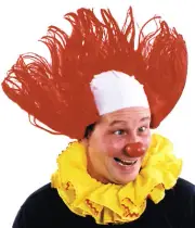 Morris Costumes Evil It Clown Halloween Pennywise Wig, Red White, One Size