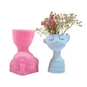 Girl Shaped Flowerpot Mold Hand-Making Accessaries Suitable for Making Flowerpot