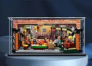 DK DISPLAYKING Acrylic Display Case for Lego® Central Perk 21319 (No Lego Set Included) with Customizable Background (Black or White)