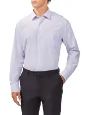 [Van Heusen] Classic Mini Check Lilac Shirt in Lavender Garden