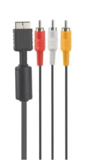 USA SELLER New PS1, PS2, PS3 Playstation 1, 2, 3 RCA Composite AV Cable TV Cord