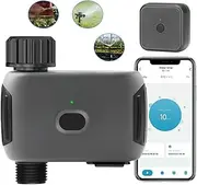 Wi-Fi Smart Sprinkler Timer 1 Outlet Automatic Watering System Irrigation Timer with APP Control for Garden Hose with Wi-Fi Gateway