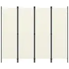 Freestanding Divider Privacy Screen 4-Panel Room Separator Folding Partition