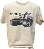 [Pinkfish] Tiger Tank Military Army War Tank T-Shirt Beige