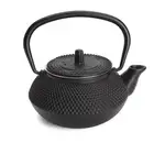 300ML Gas Stove Teapot Cast Iron Tea Pot Infuser Strainer Japanese Style Black