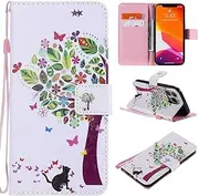 MojieRy Phone Cover Wallet Folio Case for Samsung Galaxy A70, Premium PU Leather Slim Fit Cover for Galaxy A70, 2 Card Slots, Easily take, Red