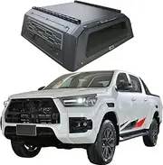 ATATNK Impact-Resistant Truck Bed Canopy | Aluminum Hardtop Tonneau Topper W/Lock | Multi-Season Bed Cap Compatible for Hilux(Revo,Vigo, GR Sport，GUN125,Rogue)(Style A 5.0ft Standard)