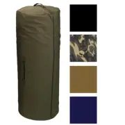 Side Zipper Duffle Bag Military Duffel Heavy Duty Cotton Canvas Army Sea Cargo