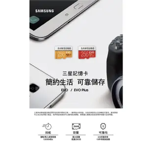Samsung 三星 EVO PLUS 256G 128G 64G 32G microSD SDXC C10  記憶卡