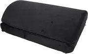Yosoo Adjustable Memory Foam Foot Rest Under Desk, Premium Sponge Ergonomic Foot Rest with Semi Cylinder Design, Suitable for Office Home, Black, Soft Foam Washable Removable Cover