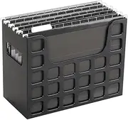 Pendaflex Decoflex Desktop File, 9 1/2" H x 12 1/4" W x 6" D, Black (23013)