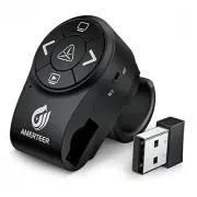 Bluetooth Wireless Presenter, RF 2.4GHz Presentation Clicker, Finger Ring BT