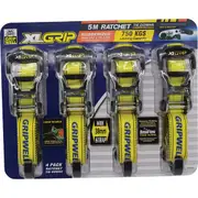 Gripwell Ratchet Tie Down 5mx38mm 4 Pack