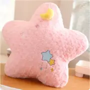 Dreamful Moon Star Soft Plush Pillow Cute Stuffed Plushie Toy Baby Pink Star