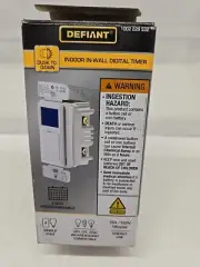 Defiant 15 Amp In-Wall 3-Way Daylight Adjusting Digital Timer Switch