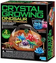 4M Crystal Growing Dinosaur Crystal Terrarium, Grow 4 Different Size Crystals, Educational Toy, Dinosaur Toy, Science Kit