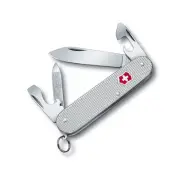 VICTORINOX CADET SILVER ALOX - SWISS ARMY POCKET KNIFE 84 MM - 9 TOOLS