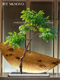 在飛比找樂天市場購物網優惠-美空仿真幸福樹仿真樹擺件室內落地裝飾假樹平安樹盆栽客廳發財樹