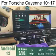 For Porsche Cayenne 10~17 Radio Carpaly Car Android Gps Navigation Wifi 12.3"