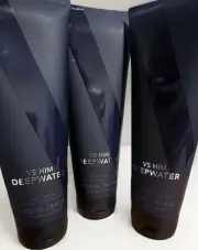 VICTORIA’S SECRET VS HIM DEEPWATER MENS FRAGRANCE BODY LOTION CREAM 8.4 oz New