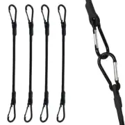4 Pack 36 Inch Heavy Duty Stretchable Bungee Cords with Carabiner Hooks