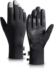 [Generic] Gloves for Men, Warm Wool Touchscreen Gloves, Cold Proof, Anti-S, Elastic, for Men