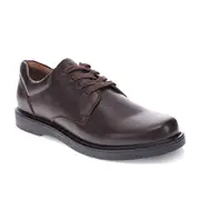 Skobi Barty Lace-Up School Shoe - Brown