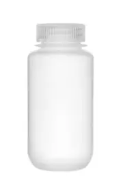 Eisco Labs 250ml Reagent Bottle, Wide Mouth with Screw Cap - Polypropylene