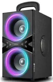 YIER Bluetooth Speakers Wireless TWS Portable Speaker with Lights 100dB Loud 80W