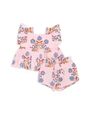 Pink Chicken Girls' Elise Floral Shorts Set - Baby