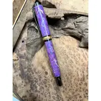 在飛比找蝦皮購物優惠-紫色楓木瘤穩定木原木手工鋼筆