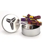 Basketball Kobe Wristbands Black Mamba Kobe Bracelet Signature Sport Silicone Adjustable Bracelet Memory Gift 5 Pcs