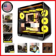 High-Performance Gaming PC Case with 6 PWM ARGB Fans & Advanced Cable Routing